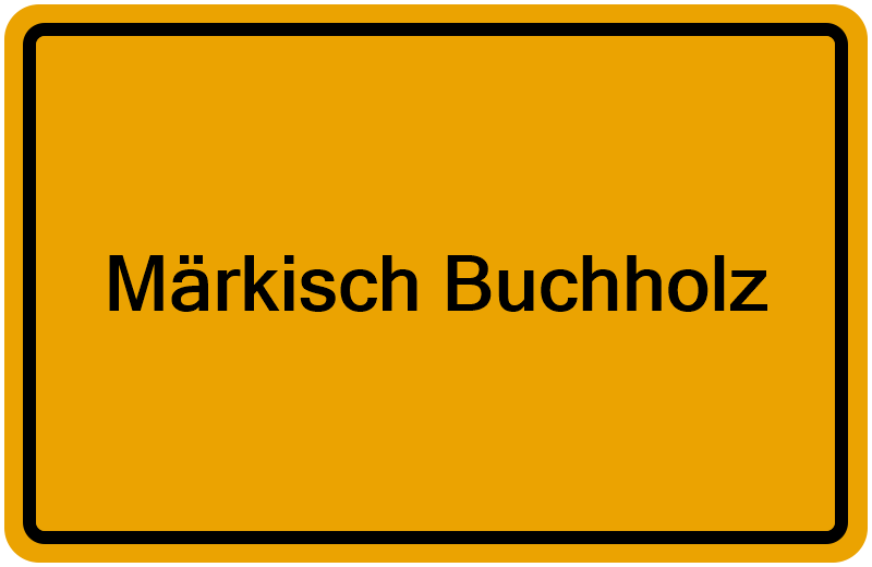 Handelsregisterauszug Märkisch Buchholz